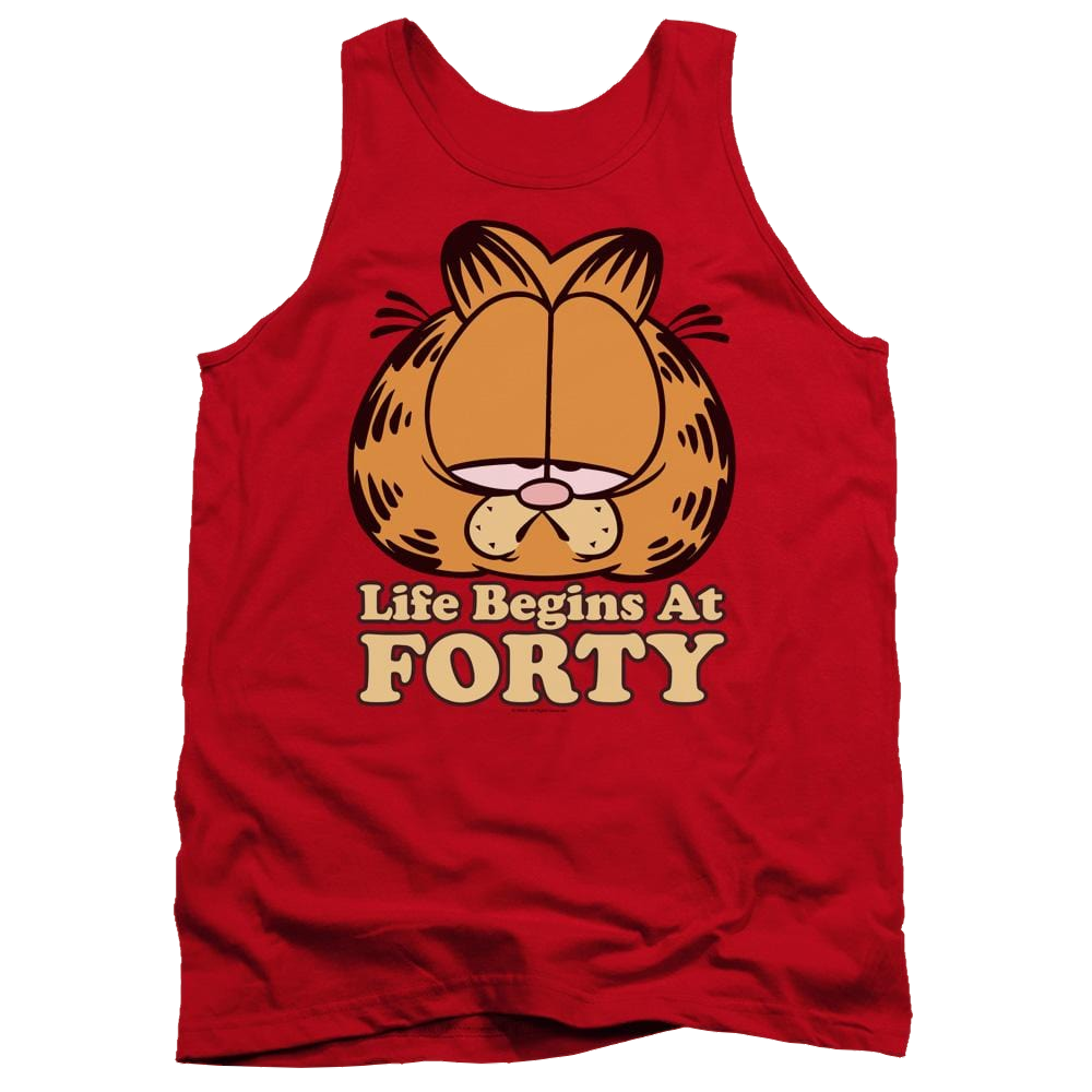 Garfield Life Begins At Forty Men's Tank Men's Tank Garfield   