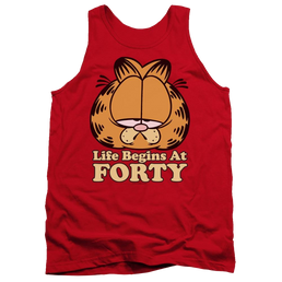 Garfield Life Begins At Forty Men's Tank Men's Tank Garfield   