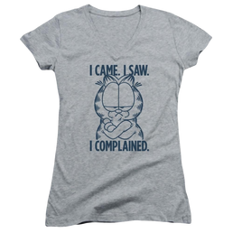 Garfield I Complained - Juniors V-Neck T-Shirt Juniors V-Neck T-Shirt Garfield   