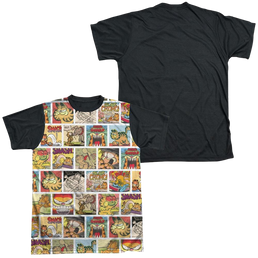 Garfield Collage - Men's Black Back T-Shirt Men's Black Back T-Shirt Garfield   