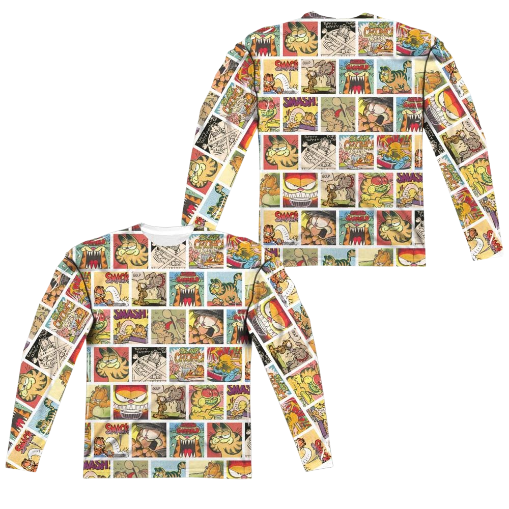 Garfield Collage - Men's All-Over Print Long Sleeve T-Shirt Men's All-Over Print Long Sleeve Garfield   
