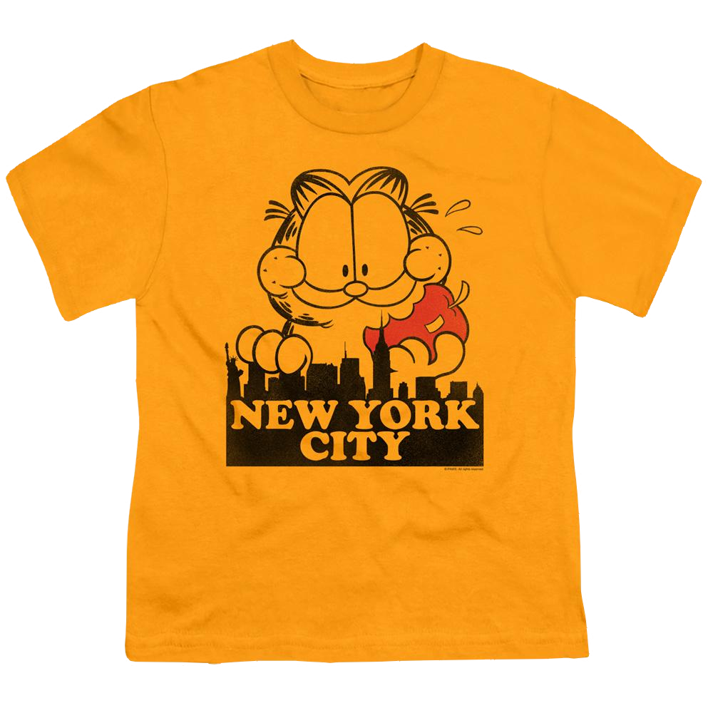Garfield Big Apple - Youth T-Shirt Youth T-Shirt (Ages 8-12) Garfield   