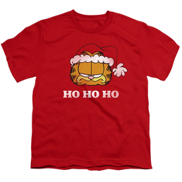 Garfield Ho Ho Ho - Youth T-Shirt Youth T-Shirt (Ages 8-12) Garfield   