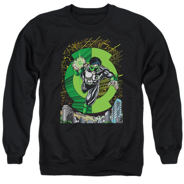 Black men's crewneck sweatshirt with Green Lantern Gl #51 Cover graphic