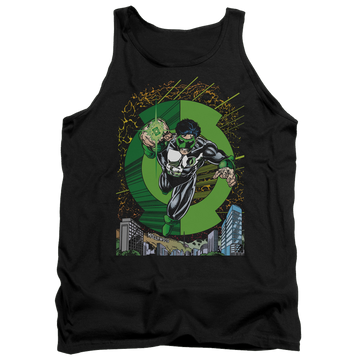 Black men's tank with Green Lantern Gl #51 Cover graphic