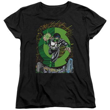 Black women's t-shirt with Green Lantern Gl #51 Cover graphic
