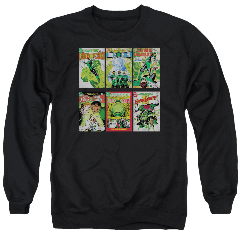 Green Lantern Gl Covers - Men's Crewneck Sweatshirt Men's Crewneck Sweatshirt Green Lantern   