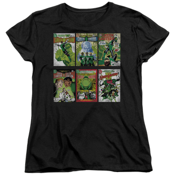 Black women's t-shirt with Green Lantern GL COVERS graphic