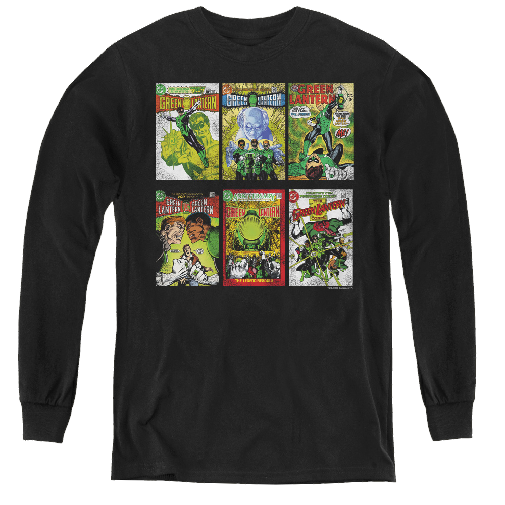 Green Lantern Gl Covers - Youth Long Sleeve T-Shirt Youth Long Sleeve T-Shirt Green Lantern   