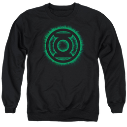 Green Lantern Green Flame Logo - Men's Crewneck Sweatshirt Men's Crewneck Sweatshirt Green Lantern   
