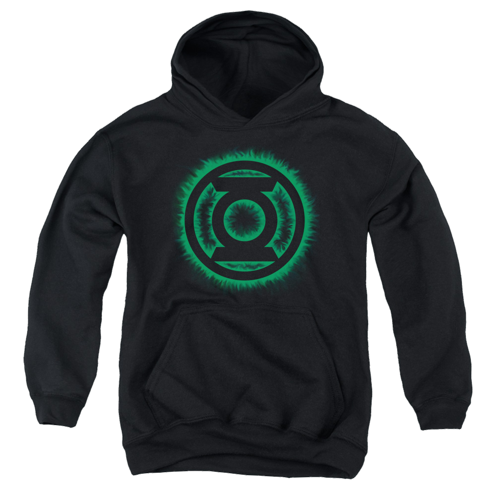 Green Lantern Green Flame Logo - Youth Hoodie Youth Hoodie (Ages 8-12) Green Lantern   