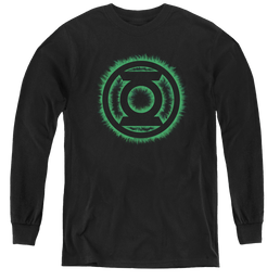Green Lantern Green Flame Logo - Youth Long Sleeve T-Shirt Youth Long Sleeve T-Shirt Green Lantern   