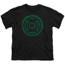 Green Lantern Green Flame Logo - Youth T-Shirt Youth T-Shirt (Ages 8-12) Green Lantern   