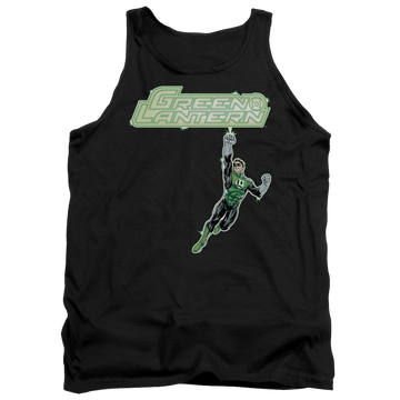 Black men's tank with Green Lantern Energy Construct Logo graphic