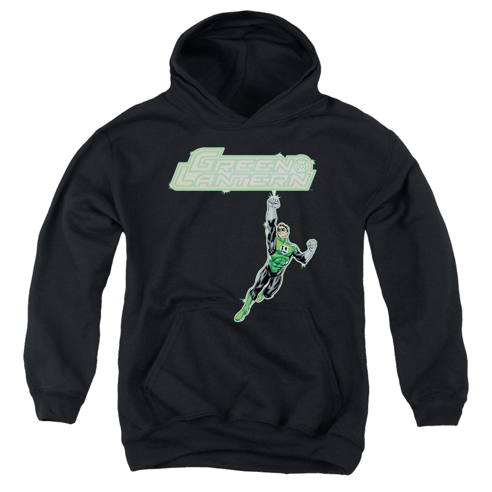Green Lantern Energy Construct Logo - Youth Hoodie Youth Hoodie (Ages 8-12) Green Lantern   