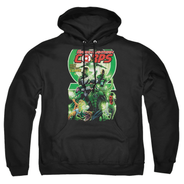 Black pullover hoodie with Green Lantern Gl Corps #25 Cover graphic