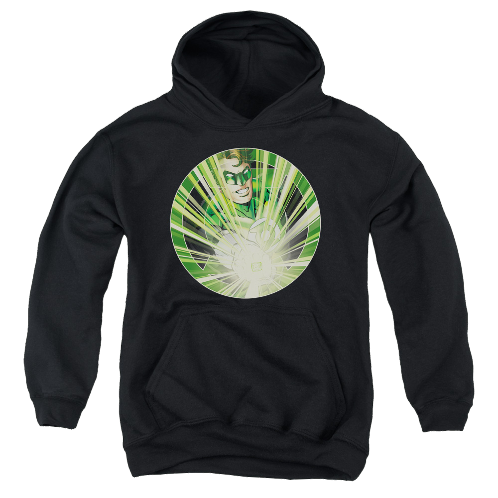 Green Lantern Light Em Up - Youth Hoodie Youth Hoodie (Ages 8-12) Green Lantern   