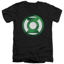 Green Lantern Green Chrome Logo - Men's V-Neck T-Shirt Men's V-Neck T-Shirt Green Lantern   