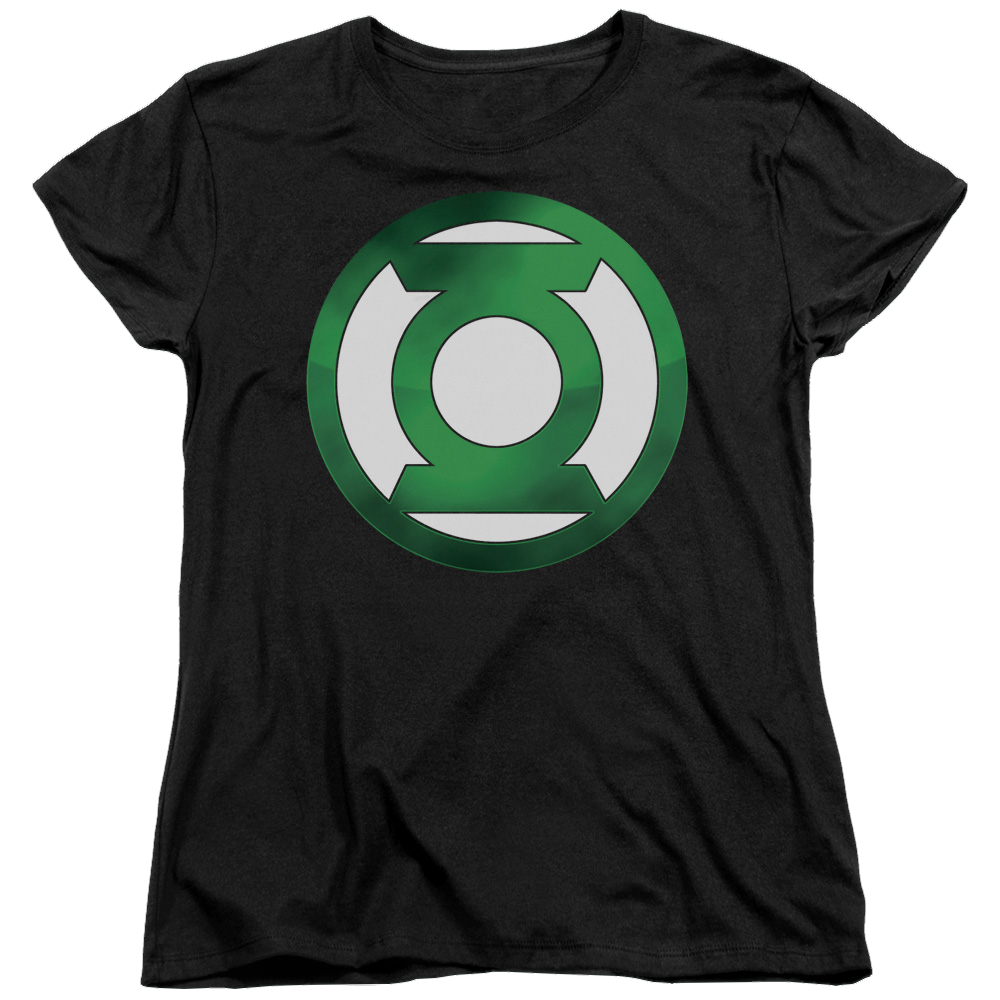 Green Lantern Green Chrome Logo - Women's T-Shirt Women's T-Shirt Green Lantern   