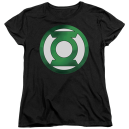 Green Lantern Green Chrome Logo - Women's T-Shirt Women's T-Shirt Green Lantern   