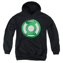 Green Lantern Green Chrome Logo - Youth Hoodie Youth Hoodie (Ages 8-12) Green Lantern   