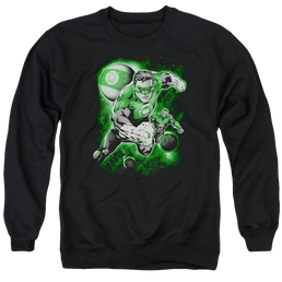 Green Lantern Lantern Planet - Men's Crewneck Sweatshirt Men's Crewneck Sweatshirt Green Lantern   