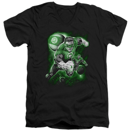 Green Lantern Lantern Planet - Men's V-Neck T-Shirt Men's V-Neck T-Shirt Green Lantern   
