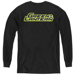 Green Lantern Scribble Title - Youth Long Sleeve T-Shirt Youth Long Sleeve T-Shirt Green Lantern   