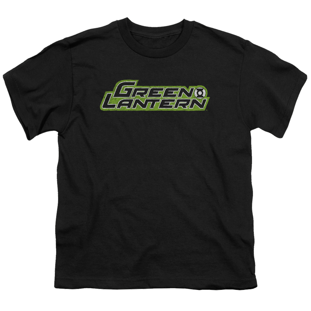 Green Lantern Scribble Title - Youth T-Shirt Youth T-Shirt (Ages 8-12) Green Lantern   