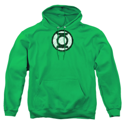 Green Lantern Scribble Lantern Logo - Pullover Hoodie Pullover Hoodie Green Lantern   