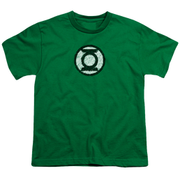 Green Lantern Scribble Lantern Logo - Youth T-Shirt Youth T-Shirt (Ages 8-12) Green Lantern   
