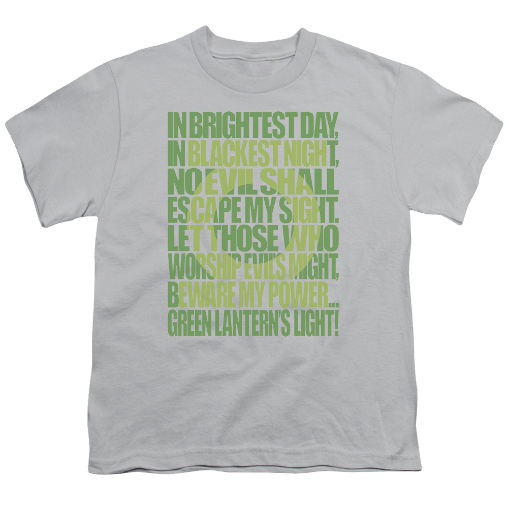 Green Lantern Green Lantern Oath - Youth T-Shirt Youth T-Shirt (Ages 8-12) Green Lantern   