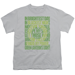 Green Lantern Green Lantern Oath - Youth T-Shirt Youth T-Shirt (Ages 8-12) Green Lantern   