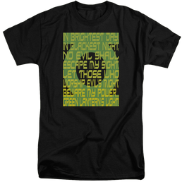 Green Lantern Green Lantern Oath - Men's Tall Fit T-Shirt Men's Tall Fit T-Shirt Green Lantern   