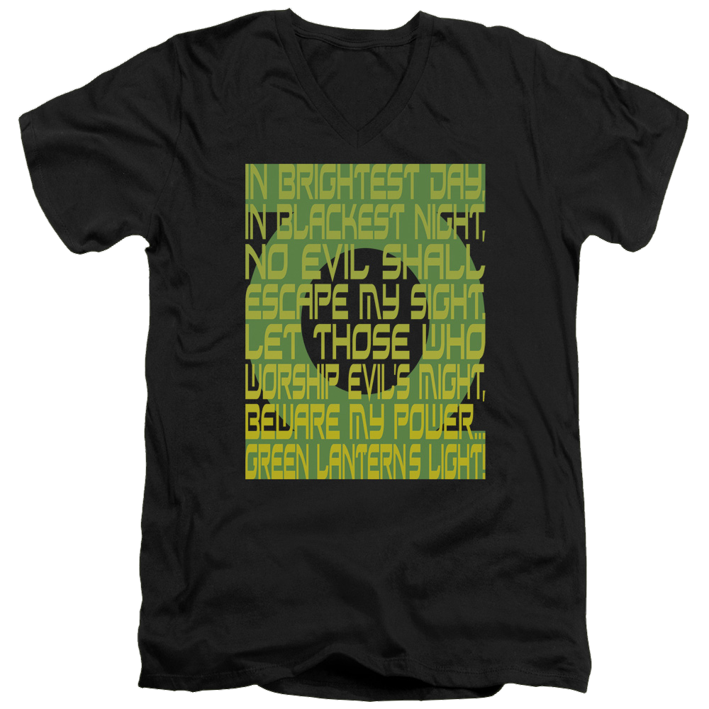 Green Lantern Green Lantern Oath - Men's V-Neck T-Shirt Men's V-Neck T-Shirt Green Lantern   