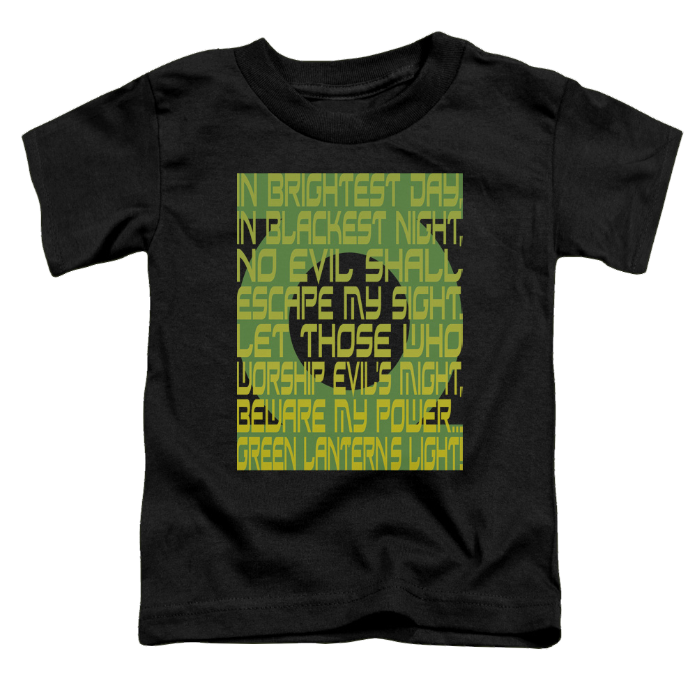 Green Lantern Green Lantern Oath - Toddler T-Shirt Toddler T-Shirt Green Lantern   
