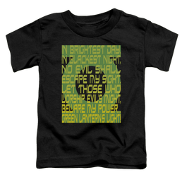 Green Lantern Green Lantern Oath - Toddler T-Shirt Toddler T-Shirt Green Lantern   