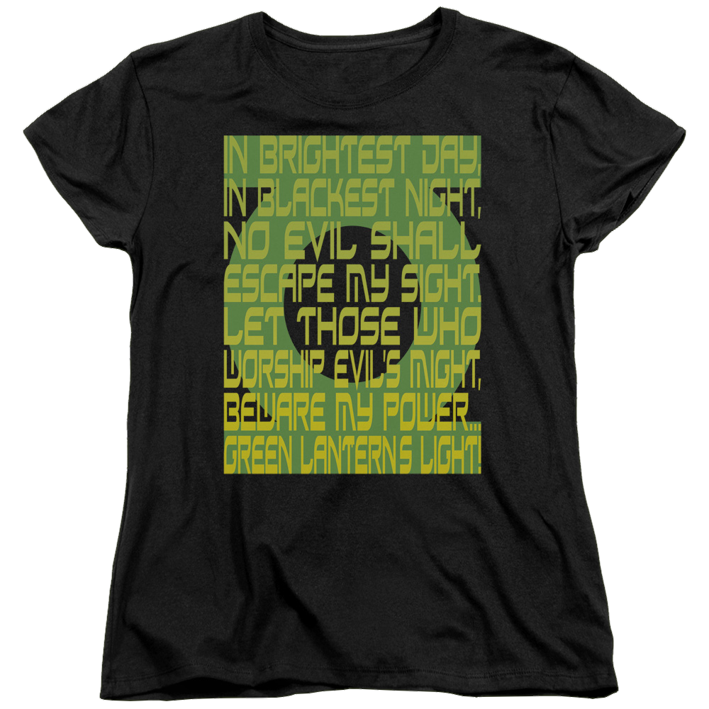 Green Lantern Green Lantern Oath - Women's T-Shirt Women's T-Shirt Green Lantern   