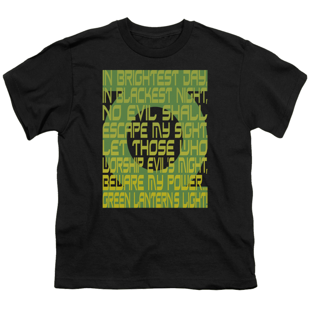 Green Lantern Green Lantern Oath - Youth T-Shirt Youth T-Shirt (Ages 8-12) Green Lantern   