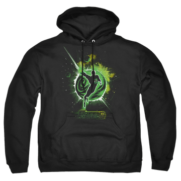 Black pullover hoodie with Green Lantern Shadow Lantern graphic