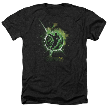 Charcoal men's heather t-shirt with Green Lantern Shadow Lantern graphic
