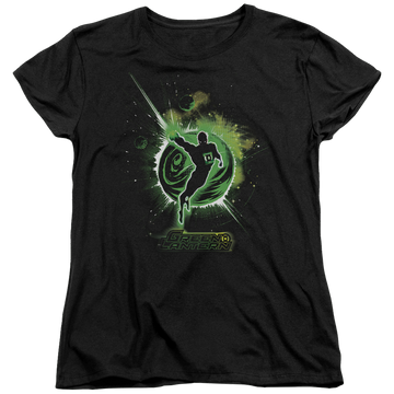 Black women's t-shirt with Green Lantern SHADOW LANTERN graphic