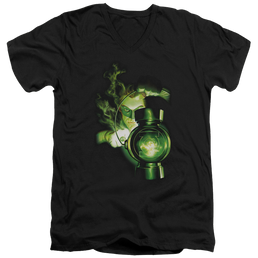 Green Lantern Lantern Light - Men's V-Neck T-Shirt Men's V-Neck T-Shirt Green Lantern   