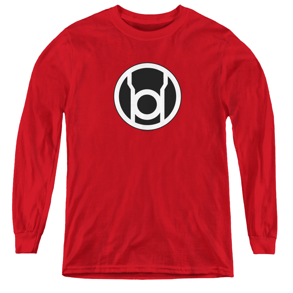 Green Lantern Red Lantern Logo - Youth Long Sleeve T-Shirt Youth Long Sleeve T-Shirt Green Lantern   