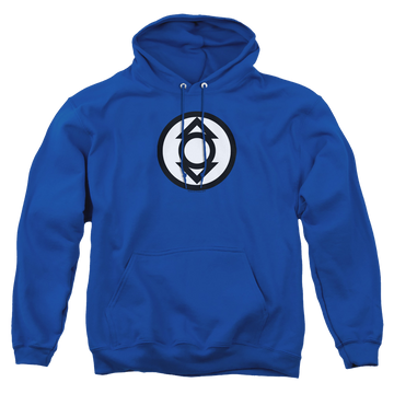 Royal pullover hoodie with Green Lantern Indigo Tribe graphic