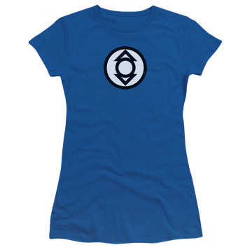 Royal juniors t-shirt with Green Lantern Indigo Tribe graphic