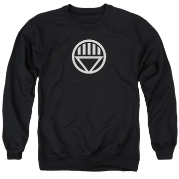 Black men's crewneck sweatshirt with Green Lantern Black Lantern Logo graphic