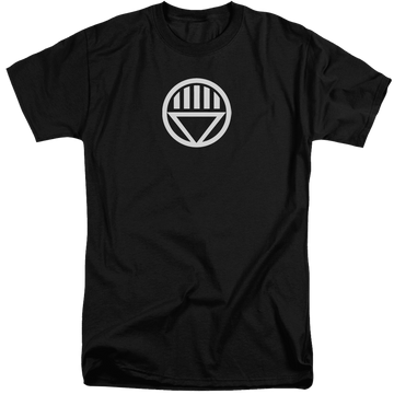Black men's tall fit t-shirt with Green Lantern Black Lantern Logo graphic