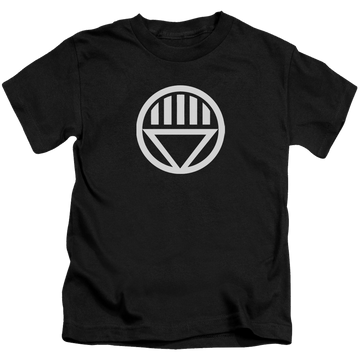 Black kid's t-shirt for ages 4 to 7 with Green Lantern Black Lantern Logo graphic