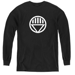 Green Lantern Black Lantern Logo - Youth Long Sleeve T-Shirt Youth Long Sleeve T-Shirt Green Lantern   